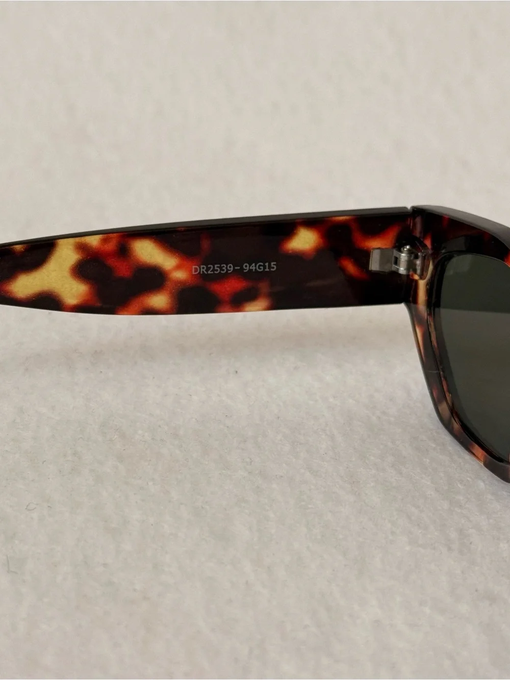 Urban Outfitters Aster Chunky Rectangle Sunglasses Tortoise One Size